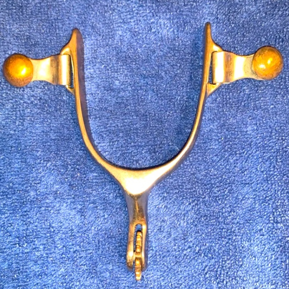 SOLD - Vintage Western Kids Silver & brass Spur